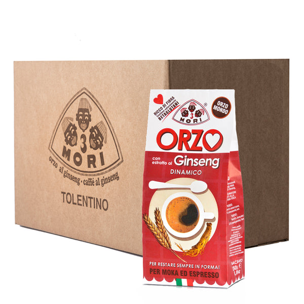 3 Mori Orzo Con Estratto Di Ginseng Macinato Per Moka Ed Espresso